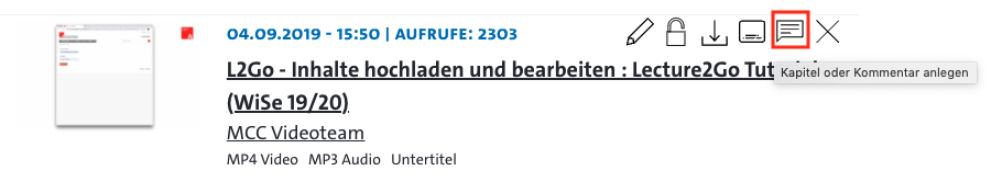 Screenshot Navigation zu Kapitel-Editor