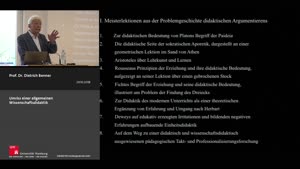 Miniaturansicht - Meisterlektionen aus der Problemgeschichte systematischen didaktischen Denkens und Argumentierens – Teil 2