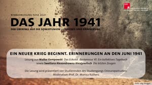 Miniaturansicht - Ein neuer Krieg beginnt. Erinnerungen an den Juni 1941